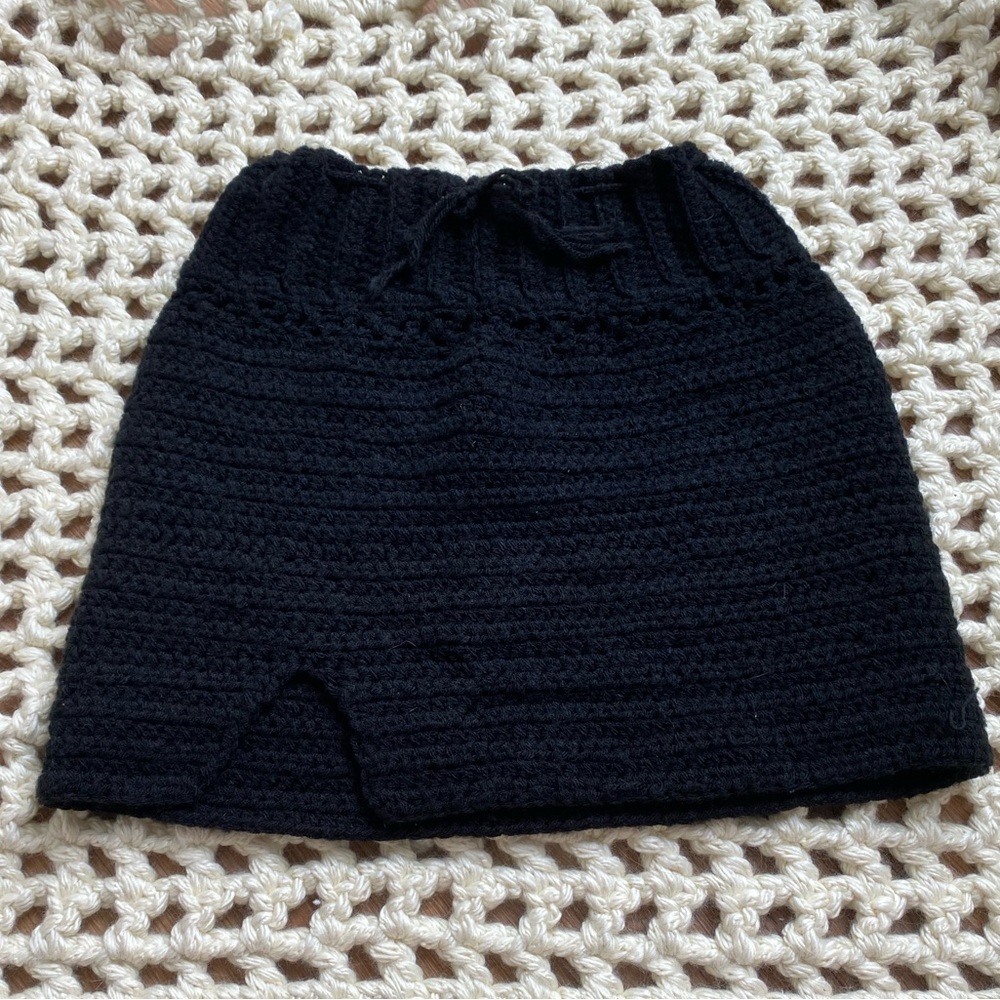 Handmade Crochet Black Shirt